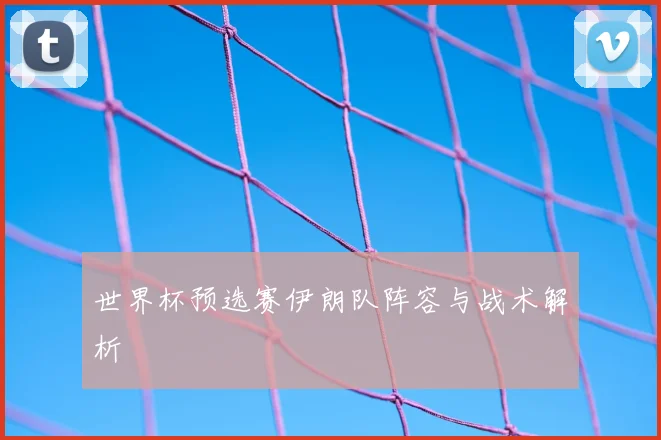 世界杯预选赛伊朗队阵容与战术解析